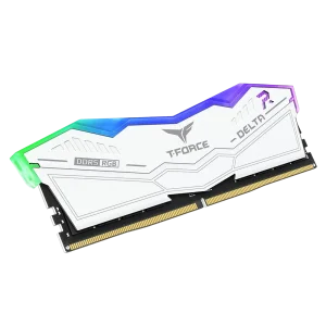 حافظه رم تیم گروپ مدل T-Force DELTA RGB DDR5 32GB Dual 5600MHz CL32 - White