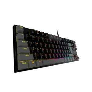 کیبورد باسیم گیمینگ فنتک مدل ATOM 87 MK876 V2 Red Switch Black